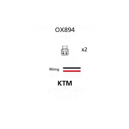 OXFORD ZŁĄCZE (PRZEWÓD / PRZEJŚCIÓWKA / KABEL / PRZEDŁUŻACZ) KIERUNKOWSKAZÓW LED I ŻARÓWKOWYCH DO KOSTKI OEM KTM
