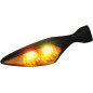 Kierunkowskaz MICRO RHOMBUS EXTREME LED FR/RL, czarny