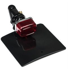 EMGO LAMPA TYLNA ENDURO CLASSIC Z MOCOWANIEM TABLICY REJESTRACYJNEJ KOLOR CZARNY
