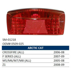 SPI SNOW LAMPA TYLNA SNOW ORAZ ATV ARCTIC CAT (ALL MODELS) '05-'09 (SKUTER ŚNIEŻNY)