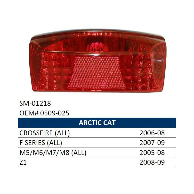 SPI SNOW LAMPA TYLNA SNOW ORAZ ATV ARCTIC CAT (ALL MODELS) '05-'09 (SKUTER ŚNIEŻNY)