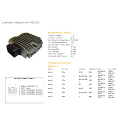 DZE REGULATOR NAPIĘCIA HONDA TRX 400EX SPORTRAX '99-'04; TRX 250 RECON '97-'11 (ESR585)
