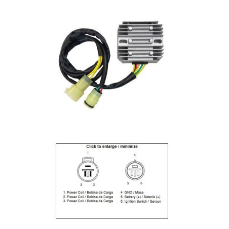 DZE REGULATOR NAPIĘCIA HONDA TRX 350 FOUR TRAX '86-'92 (31600-HA7-921)