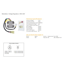 DZE REGULATOR NAPIĘCIA HONDA XRV 750 AFRICA TWIN '92 (31600-MV1-941) (35A)