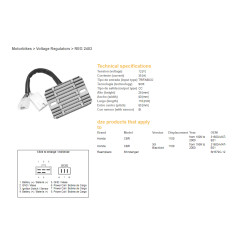 DZE REGULATOR NAPIĘCIA HONDA CBR 1100XX '99-'00 (31600-MAT-E01) (SH579C-12) (ESR684)