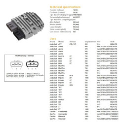 DZE REGULATOR NAPIĘCIA CAN-AM 400/500/650/800/1000; HONDA TRX 500/650/680; KAWASAKI KVF 750 12-13; POLARIS