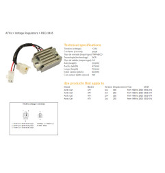 DZE REGULATOR NAPIĘCIA ARCTIC CAT 250/300 '98-'03 (3530-014)