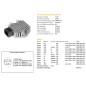 DZE REGULATOR NAPIĘCIA HONDA CB 300 '13-'15; CBF 250 '04-'07; CRF 250/450R '09-'12; VT 700 SHADOW '04-'09; VT 750