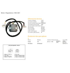 DZE REGULATOR NAPIĘCIA HONDA CB 1100 SF (X11) '00-'03 (31600-MCC-601) (SH579C-12) (12V/35A)