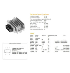 DZE REGULATOR NAPIĘCIA YAMAHA YBR 125 '06-'13 (20A) (5VL-H1960-00)