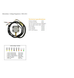 DZE REGULATOR NAPIĘCIA BMW R 60/75/65/80/90/100 '74-'88, MOTO GUZZI 650/750/850/1000 '75-'95 (12321244409, 12311244063)