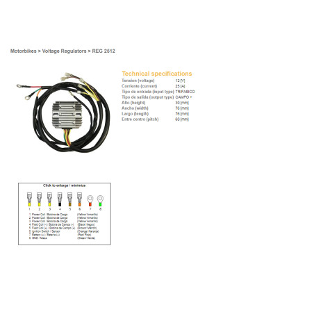 DZE REGULATOR NAPIĘCIA BMW R 60/75/65/80/90/100 '74-'88, MOTO GUZZI 650/750/850/1000 '75-'95 (12321244409, 12311244063)