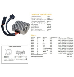 DZE REGULATOR NAPIĘCIA BMW C 400GT/X '18-'19; G 650 '07-'09; F 700GS '15-'18; F 800GS ADVENTURE '16-'18