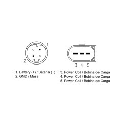 DZE REGULATOR NAPIĘCIA BMW G 310R '17-'21; G 310GS '18-'21 (OEM 61148559626) MOSFET (35A)