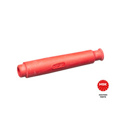 NGK FAJKA NA ŚWIECE (NR 8673) PROSTA (0) KOLOR CZERWONY, SILIKONOWA (GWINT 10,12 MM) (5K OHM)