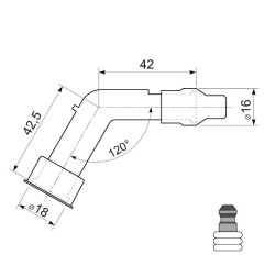 NGK Fajka Świecy VF05EGAK (kod. 92755) YBX