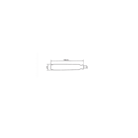 NGK FAJKA NA ŚWIECE GUMOWA PROSTA PRZEWÓD 50 CM KOLOR CZERWONY (NR 8035) WODOODPORNY (GWINT 10,12,14MM) (5K OHM)