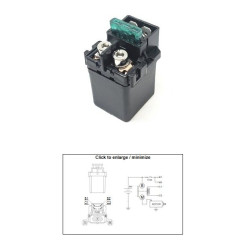 DZE PRZEKAŹNIK ROZRUSZNIKA KAWASAKI KVF 650 BRUTE FORCE '05-'13; KVF 650 PRAIRE '02-'03; KFX 700 '04-'09; KVF 700