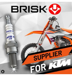 BRISK RACING ŚWIECA ZAPŁONOWA AR10C-OE KTM 50 SX '24 -, KTM 50 SX '24, SX 65 '24- 85 SX '25-, HUSQVARNA TC 50/65/85 '24