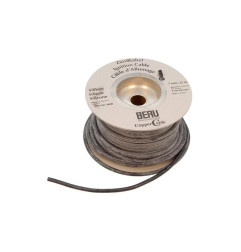 BERU PRZEWÓD ZAPŁONOWY WYSOKIEGO NAPIĘCIA (COPPER CABLE - MIEDZIANY RDZEŃ) SILIKONOWY 7MM (CZARNY) - ODCINEK 1 METR