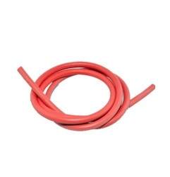 TESLA PRZEWÓD ZAPŁONOWY WYSOKIEGO NAPIĘCIA (COPPER CABLE - MIEDZIANY RDZEŃ) SILIKONOWY 7MM (CZERWONY) - ODCINEK 2 METRY