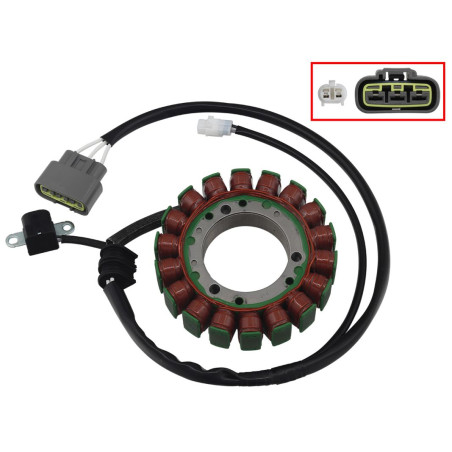 BRONCO UZWOJENIE ALTERNATORA STATOR YAMAHA YFM 450 KODIAK 4WD / EPS / HUNTER '18-'24 (OEM: BB5-81410-00)