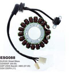 ELECTROSPORT UZWOJENIE ALTERNATORA (STATOR) SUZUKI GSF 650 '07-'08, GSF 1250 '07-'09, GSX 650F '08-'09, GSX 1250F '11