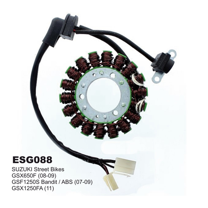 ELECTROSPORT UZWOJENIE ALTERNATORA (STATOR) SUZUKI GSF 650 '07-'08, GSF 1250 '07-'09, GSX 650F '08-'09, GSX 1250F '11 ELECTROSPORT UZWOJENIE ALTERNATORA (STATOR) SUZUKI GSF 650 '07-'08, GSF 1250 '07-'09, GSX 650F '08-'09, GSX 1250F '11