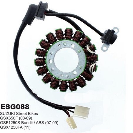 ELECTROSPORT UZWOJENIE ALTERNATORA (STATOR) SUZUKI GSF 650 '07-'08, GSF 1250 '07-'09, GSX 650F '08-'09, GSX 1250F '11