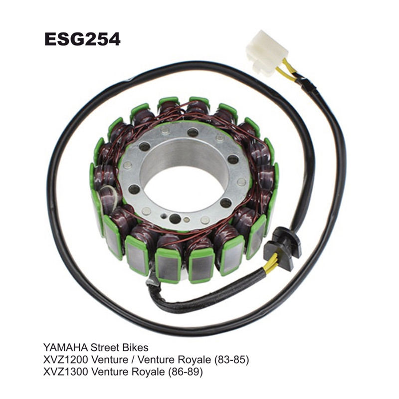 ELECTROSPORT UZWOJENIE ALTERNATORA (STATOR) YAMAHA XVZ 1200/1300 VENTURE ROYALE (83-89) ELECTROSPORT UZWOJENIE ALTERNATORA (STATOR) YAMAHA XVZ 1200/1300 VENTURE ROYALE (83-89)