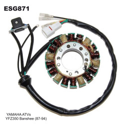 ELECTROSPORT UZWOJENIE ALTERNATORA (STATOR) YAMAHA YFZ 350 BANSHEE (87-94) ( Z IMPULSATOREM)
