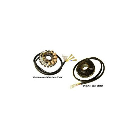 ELECTREX UZWOJENIE ALTERNATORA (STATOR) ZE ŚWIATŁAMI HUSABERG 98-03, KTM (STARE MODELE)
