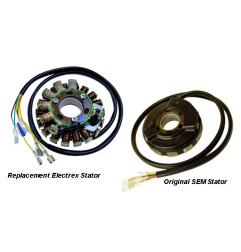 ELECTREX UZWOJENIE ALTERNATORA (STATOR) ZE ŚWIATŁAMI KTM 400/600/620 '83-'99(LC4), HUSABERG DO '99, HUSQVARNA TE410/510