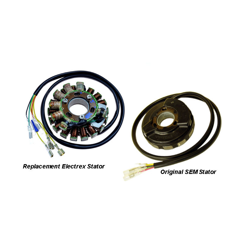 ELECTREX UZWOJENIE ALTERNATORA (STATOR) ZE ŚWIATŁAMI KTM 400/600/620 '83-'99(LC4), HUSABERG DO '99, HUSQVARNA TE410/510