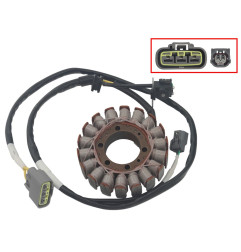 BRONCO UZWOJENIE ALTERNATORA STATOR HONDA TRX 420 '14-'23 (OEM: 31120-HR3-A41, 31120-HR3-A42, 31120-HR3-HA1) (AT-01495)