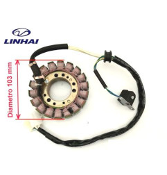 Stator uzwojenie alternatora Linhai 260 300 24001a 103mm