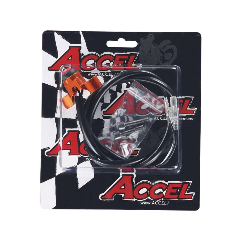 ACCEL WYŁĄCZNIK ZAPŁONU UNIWERSALNY ALUMINIOWY KOLOR TYTANOWY (KS-01T)