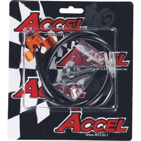 ACCEL WYŁĄCZNIK ZAPŁONU UNIWERSALNY ALUMINIOWY KOLOR TYTANOWY (KS-01T)