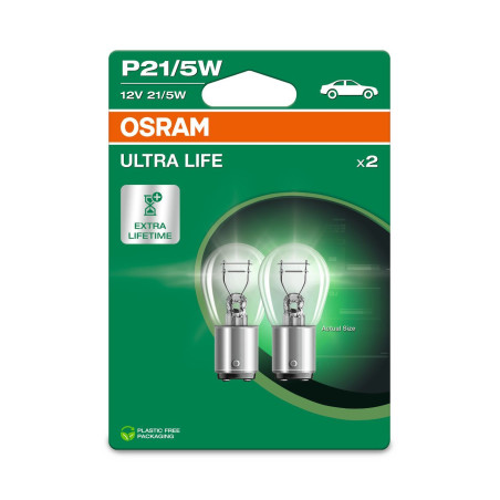 ŻARÓWKA OSRAM ULTRALIFE 7528ULT-2SZ BLISTER 12V 21/5W P21/5W M-TECH