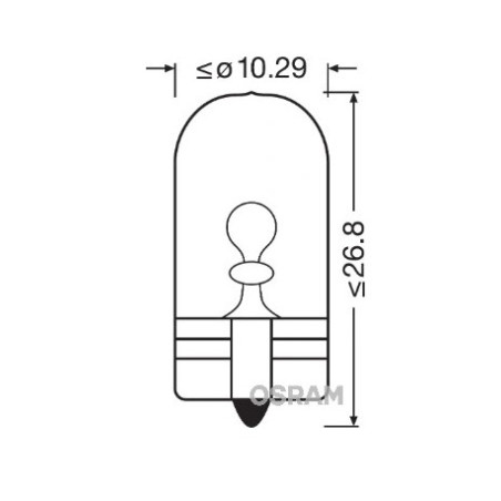 OSRAM WYPRZEDAŻ ŻARÓWKA 12V 5W WY5W W2,1x9,5d (POMARAŃCZOWA - KIERUNKOWSKAZ) 1 SZTUKA