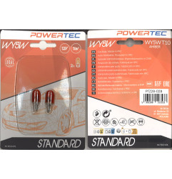 ŻARÓWKA POWERTEC M-TECH 12V 5W WY5W AMBER STANDARD (2SZT)