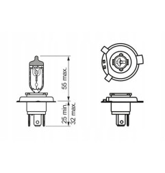 BOSCH ŻARÓWKA HS1 35/35W 12V PX43T