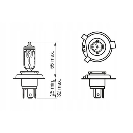 BOSCH ŻARÓWKA HS1 35/35W 12V PX43T