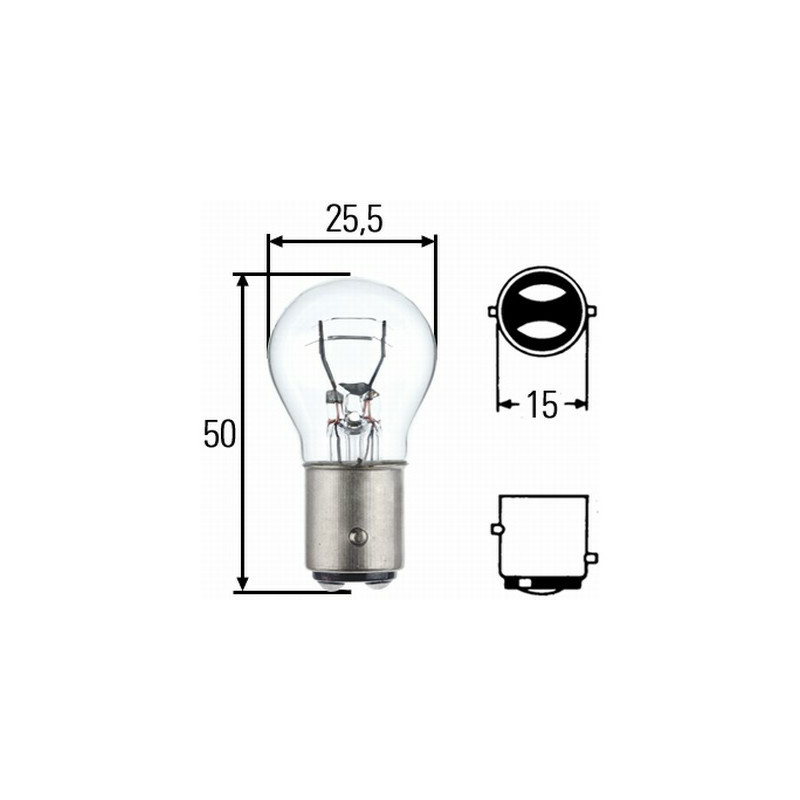 HELLA ŻARÓWKA 8GD P21/5W 12V BAY15D