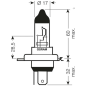 OSRAM ŻARÓWKA H4 12V 60/55W P43T ORIGINAL