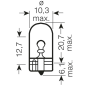 OSRAM ŻARÓWKA 12V 5W WY5W W2,1x9,5d (POMARAŃCZOWA - KIERUNKOWSKAZ) 1 SZTUKA