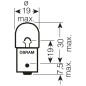 OSRAM PROMOCJA ŻARÓWKA 12V 5W BA15S R5W 1 SZTUKA (BIAŁE SZKŁO)