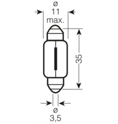 OSRAM ŻARÓWKA 5W 12V SV8.5-8 C5W