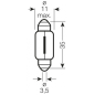 OSRAM ŻARÓWKA 5W 12V SV8.5-8 C5W