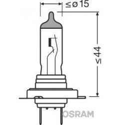 OSRAM ŻARÓWKA H7 12V 55W PX26D NIGHT BREAKER® LASER (+150%)